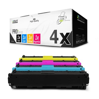 MEHRWEGTONER 4x MWT PRO Toner f�r HP Color LaserJet Pro CP-1525-nw CM-1415-fnw CP-1525-n