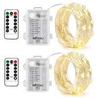 Led Lichterkette 5M 50 Led Batterie Mit Timer Fernbedienung Warmweiss Deko Innen
