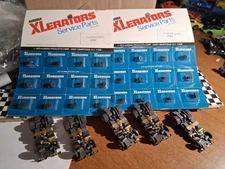 AURORA T-JET (5) NOS  XLERATORS CHASSIS WITH 2 CARDS OF 2762  GEARS FREE SHIPPIN