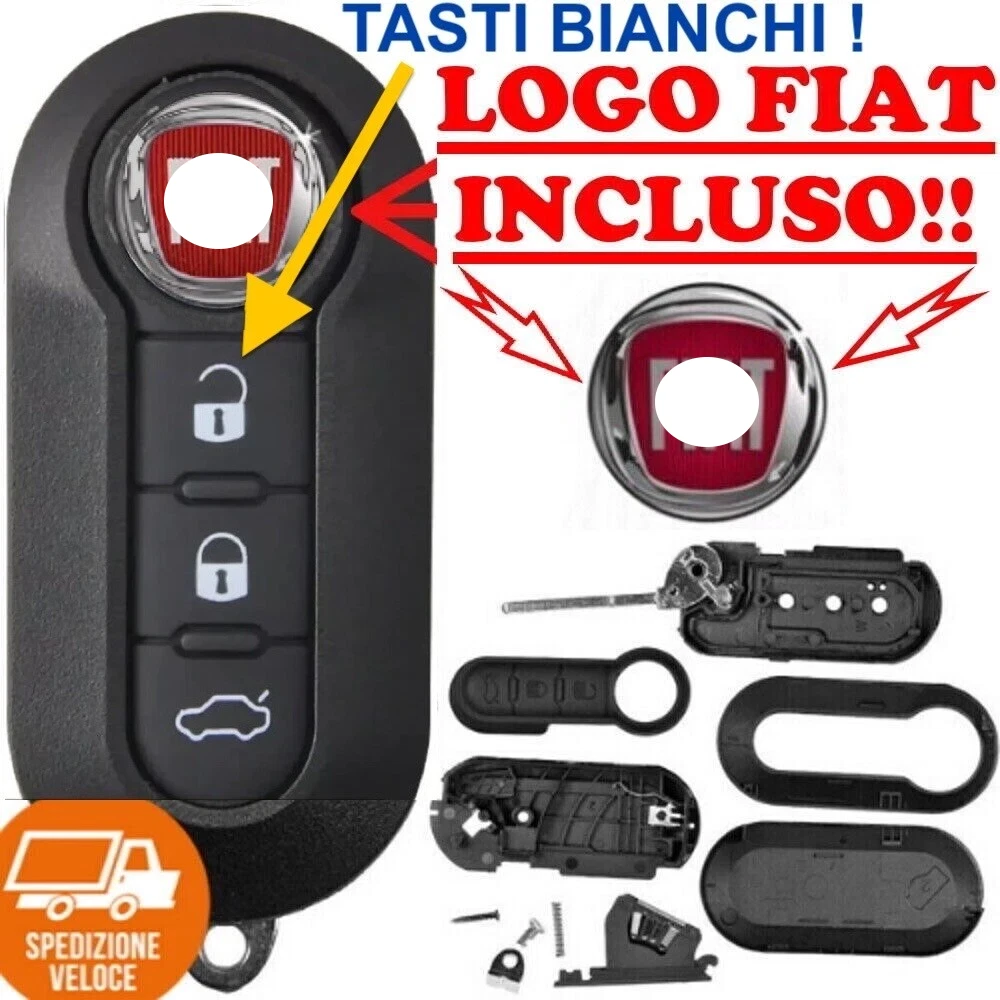 CHIAVE TELECOMANDO PER FIAT 500 500X TIPO - 433 Mhz - Ricambi Doc CHIAVE TELECOMANDO PER FIAT 500 500X TIPO - 433 Mhz - Ricambi Doc
