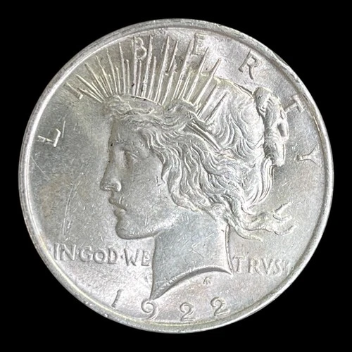 1922 Peace Silver Dollar, AU
