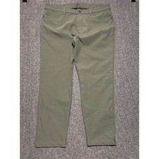 Lululemon Slim Fit ABC 5 Pocket Pants Mens 38X29 Green Warpstreme Chino LM5ALWS