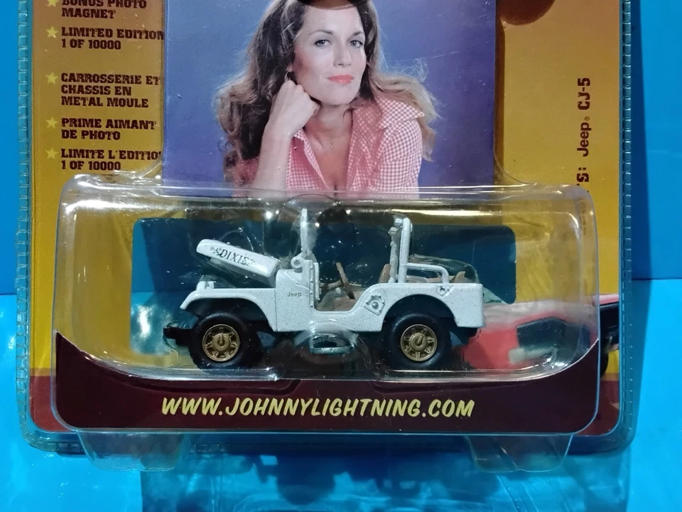 2007 JOHNNY LIGHTNING DAISY'S JEEP CJ-5 #618 WHITE THE DUKES OF HAZZARD LIMITED - Image 2 of 4