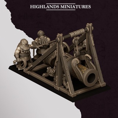 Sons of Marduk Cannon (4) Fantasy 32mm Resin miniatures HIG