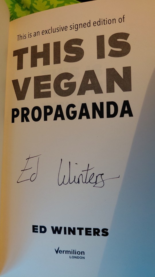 This Is Vegan Propaganda by Ed Winters SIGNED First Edition | eBay UK