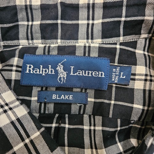 Ralph Lauren Men's Large Blake Black & White Button Down Shirt - Bild 4 von 7
