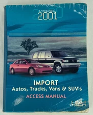 High Tech Tools Model 2001 Import Access Manual Locksmith Autos Trucks SUVs B65