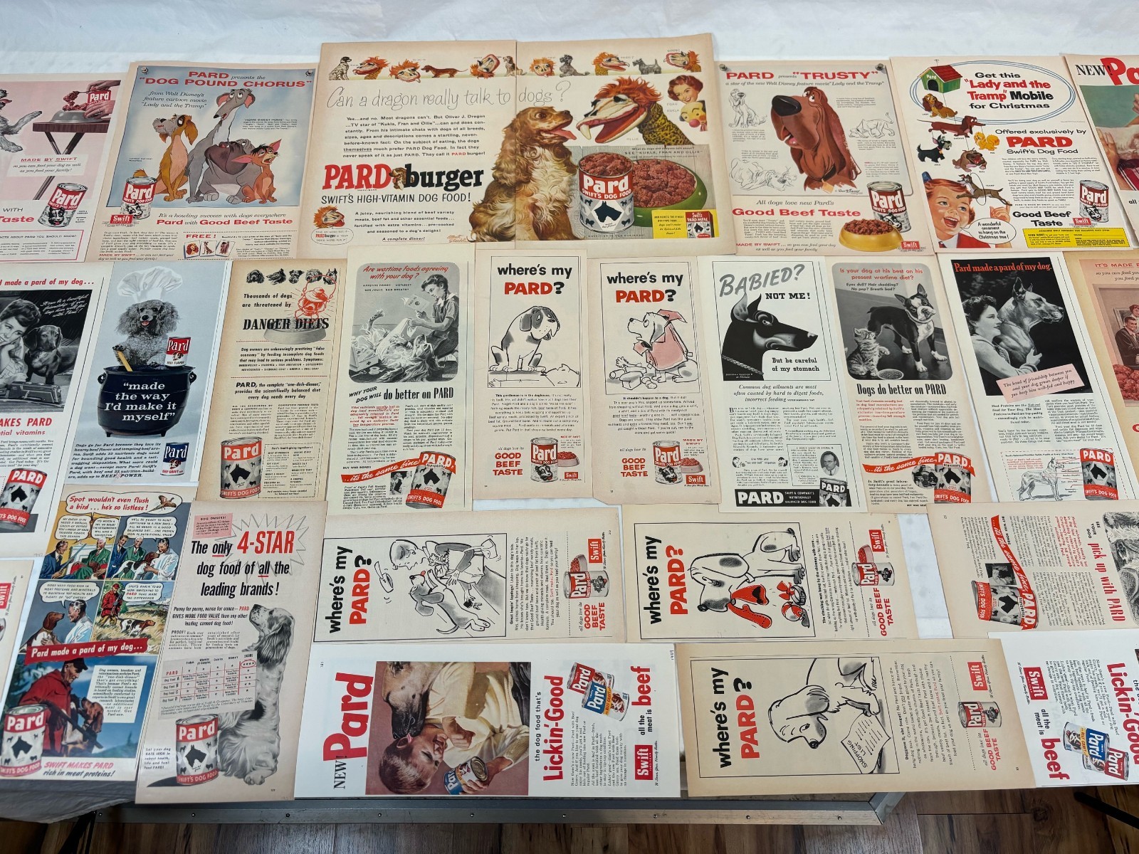 31 Magazine Print Ads 1941 - 1963 Collection