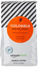 Amazon Fresh Colombia Ground Coffee, Medium Roast, 12 12 Ounce (Pack of 3)  12.27 per pound