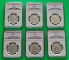 1958 - 1963 Franklin Half Dollar PF 67 NGC Set Of 6 Coins