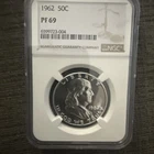 1962 50c franklin half dollar PF 69 $500.00 Value