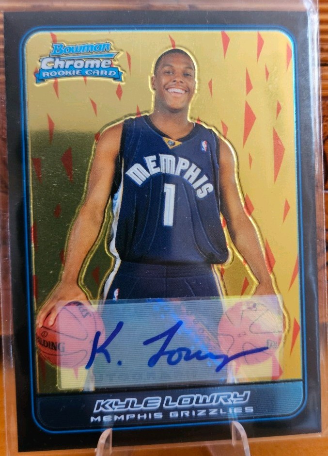 2006 Bowam Chrome KYLE LOWRY RC Rookie Auto AUTOGRAPH #136