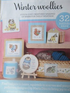 Stickvorlage "Wintertiere 32 Designs" 32 Kreuzstichmotive Maria Diaz