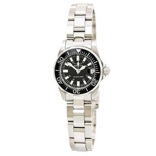 Invicta Women's Watch Signature Quartz Black Dial Stainless Steel Bracelet 7059