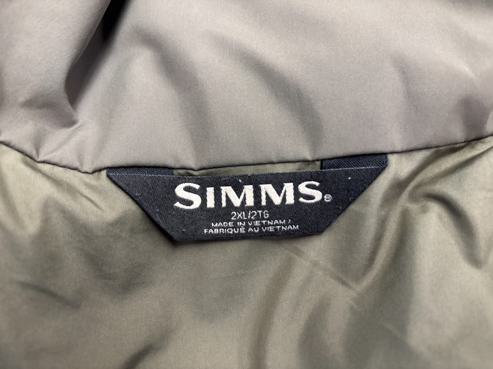 Men's SIMMS Challenger Waterproof Fishing Outdoor Jacket Rain Coat SZ ...