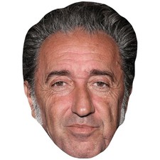 Paolo Sorrentino Stubble Celebrity Mask, Flat Card Face, Fancy Dress Mask