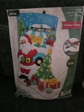 Bucilla  Camper Santa Christmas  Stocking Kit...