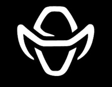 COWBOY HAT RANCH HAND Multiple Sizes Colors Premium Outdoor Vinyl