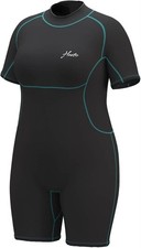 Hevto Plus Size 20 Wetsuit Men Women 3/2mm Neoprene Full Shorty Back Zip