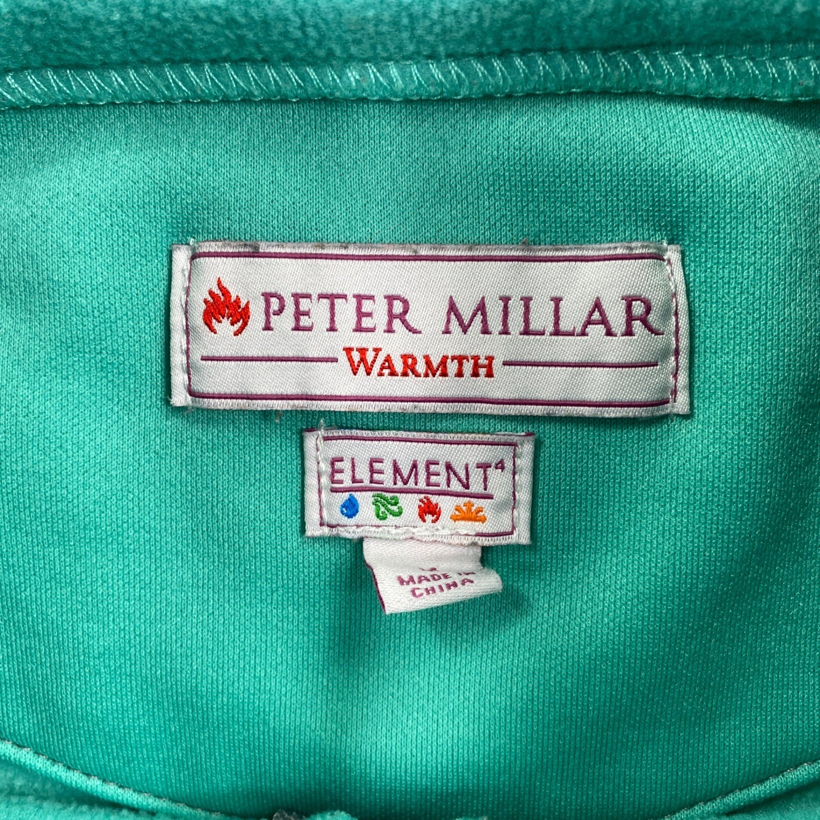 Peter Millar Warmth Element Jacket Teal Gray Full… - image 11