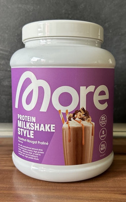 More Protein Pulver Milkshake Style Hazelnut-Nougat Praliné zuckerfrei