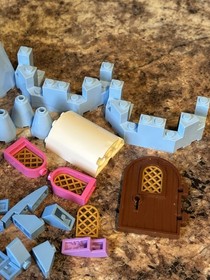 Lego Disney Princess 41055 Blue Castle Parts Roof Turret Window Slope Door