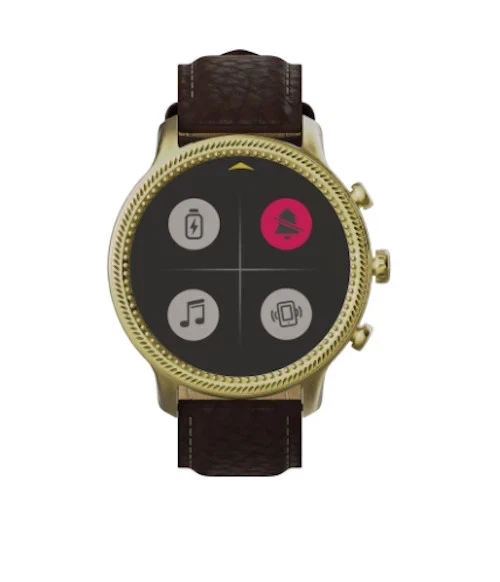 Умные мужские часы Wrangler WRZ20L-245PB золотистые с коричневой шагреневой поверхностью - НОВЫЕ - Изображение 2 из 4