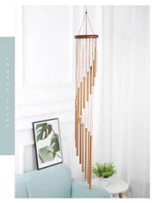 Wind chime ornament , aluminum tube tuning,  ethereal, decompression and healing