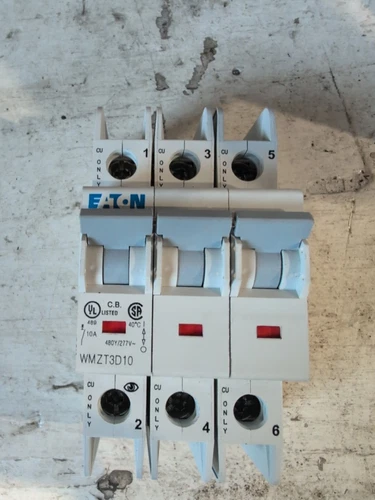 Eaton Circuit Breaker 10amp WMZT3D10