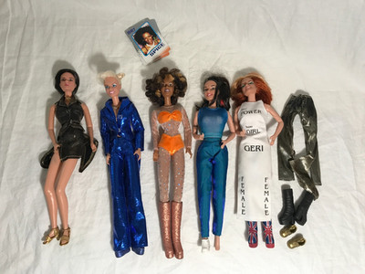 Spice Girls Dolls Lot of 5 Mixed Brands Spice it Up