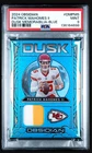 New Listing2025Obsidian Dusk Mem Patrick Mahomes II Etch Blue Patch 25/25 PSA 9
