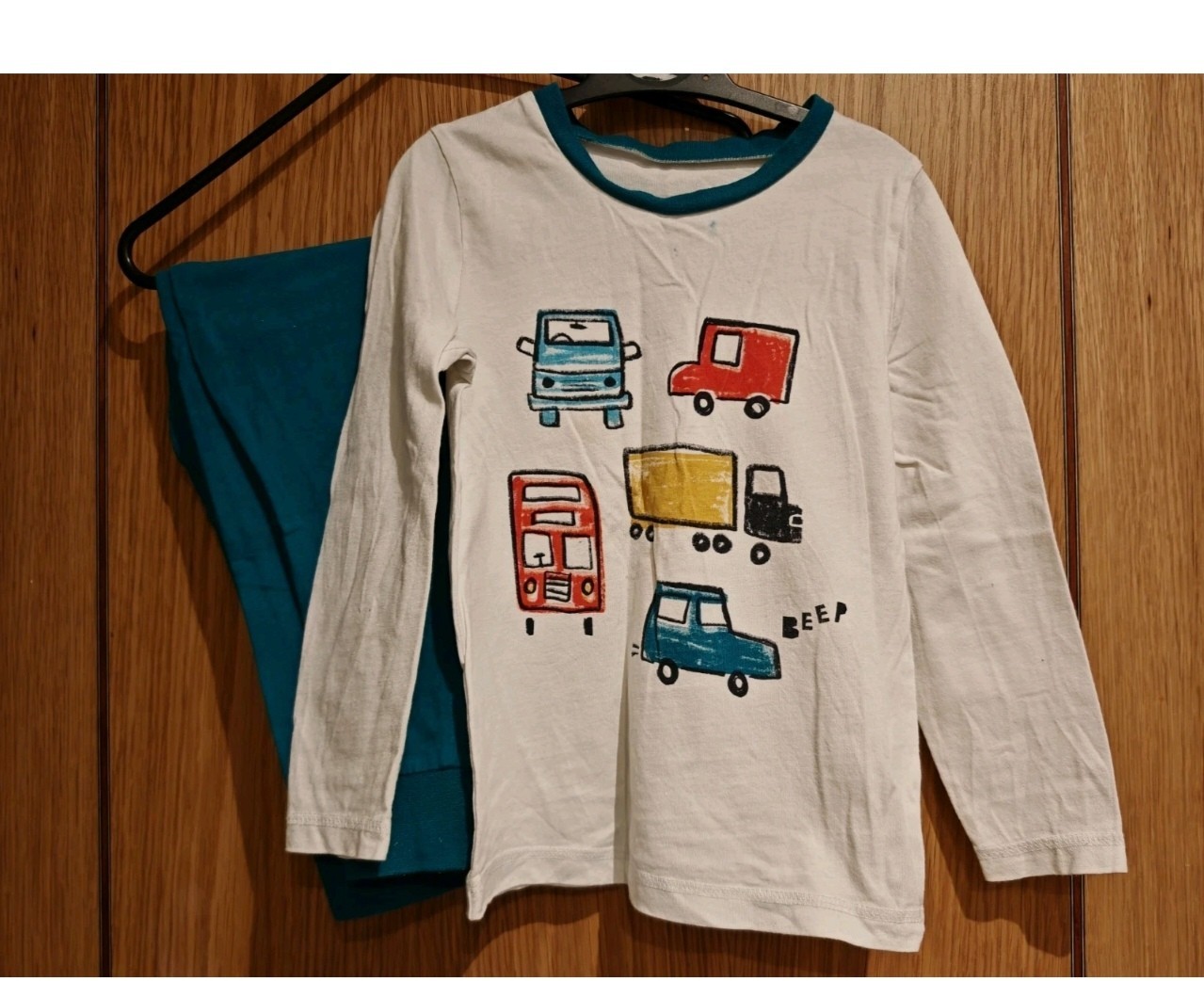 Toy Story 4 T-shirt REX, & vehicle PJ set, 5-6 Years. Used. image 2