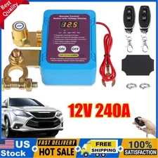 12V 240A Remote Battery Disconnect Switch With Dual Remote Control Isolator KiJQ