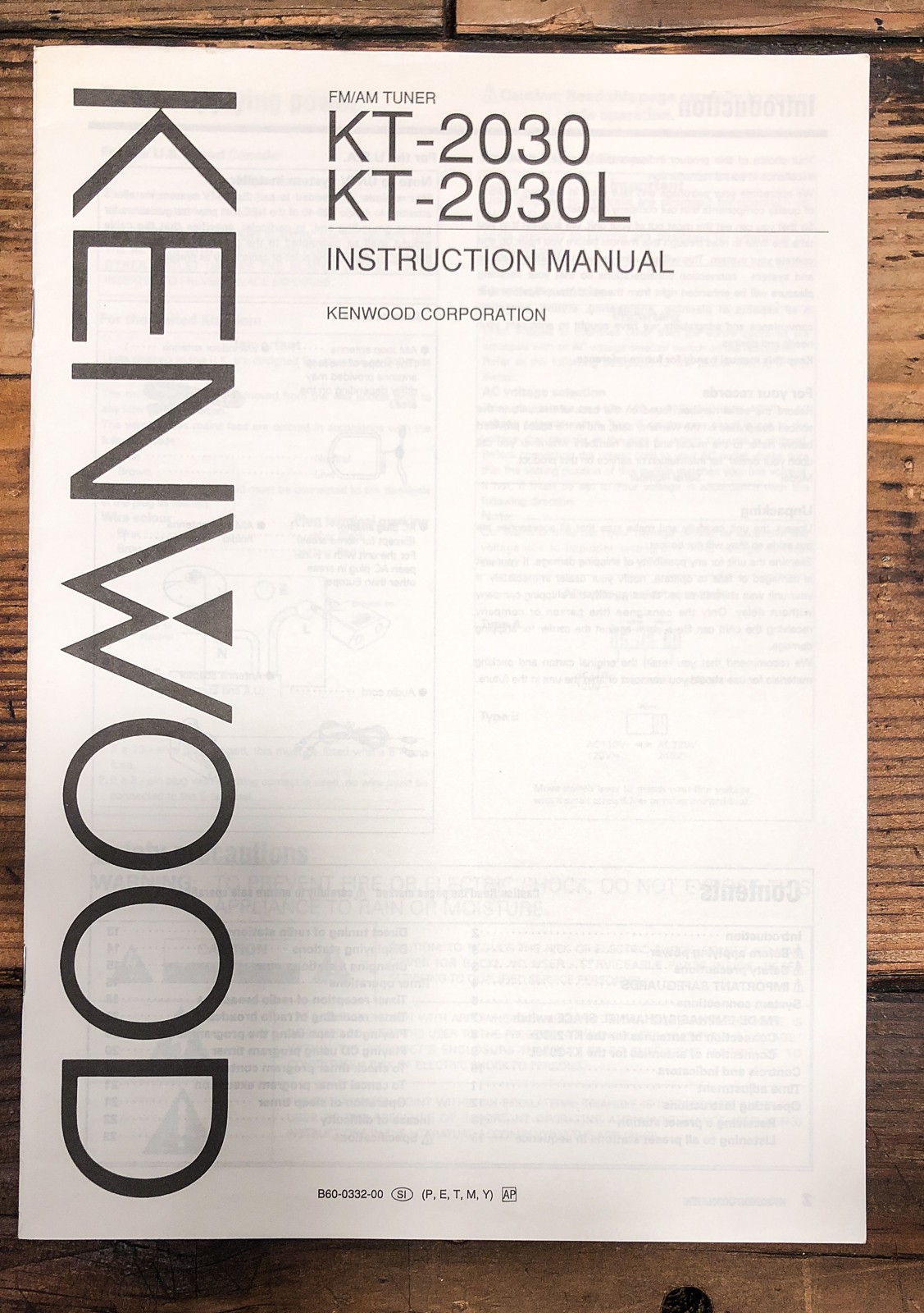 Kenwood kt-2030 vintage audio equipment - eBay listing photo 1