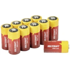 VOLTCRAFT VC-12714235 CR123A 10pcs Camera Battery CR-123A Lithium 1500m