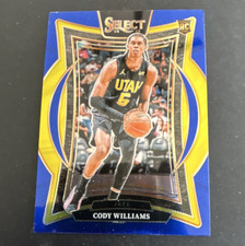 Panini Select Concourse - Cody Williams Utah Jazz Rookie Card #71 2024-25. rookie card picture