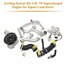Cooling System Kit 3.0L V6 Supercharged Engine for Jaguar Land Rover !