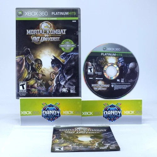 Mortal Kombat Vs. DC Universe Platinum Hits CIB W/ Manual - Xbox 360