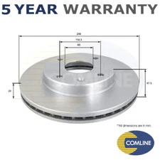 Comline Front Brake Disc Fits Chevrolet Lacetti Tacuma Daewoo + Other Models #1