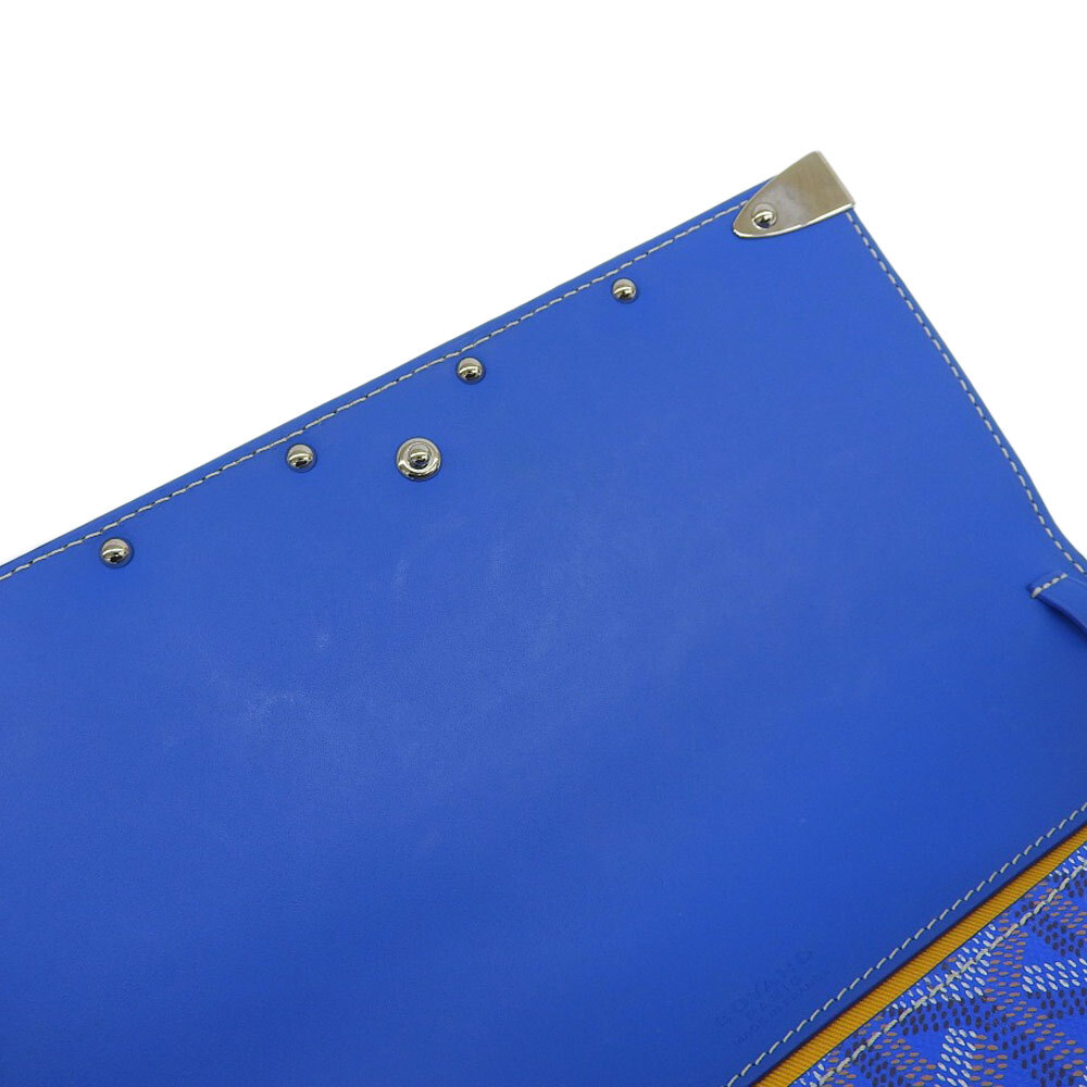 GOYARD Monte Carlo PM Shoulder Bag Coated canvas x leather blue image 6