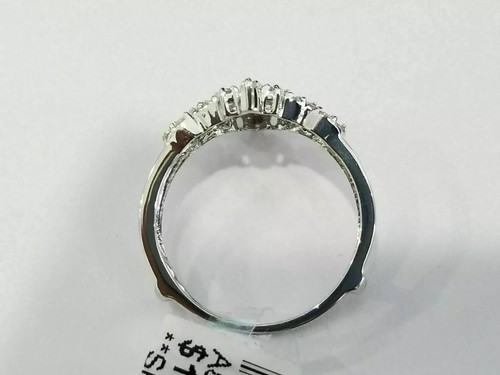 2 Ct Round Cut White Moissanite Women's Wedding Band Ring 14k White Gold Plated - Picture 3 of 4