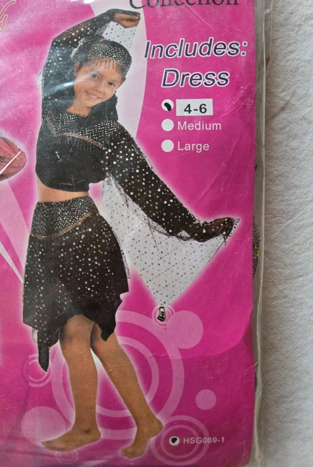 Déguisement noir de danseuse taille 4/6 ans neuf n° HSG069-1 Happy Angels (li) - Photo 2/3