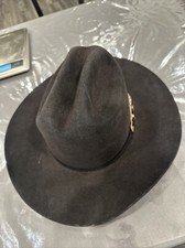 Beaver Hats Genuine Fur Felt Cowboy Hat Style 8320 USA Made Black 7 1/4