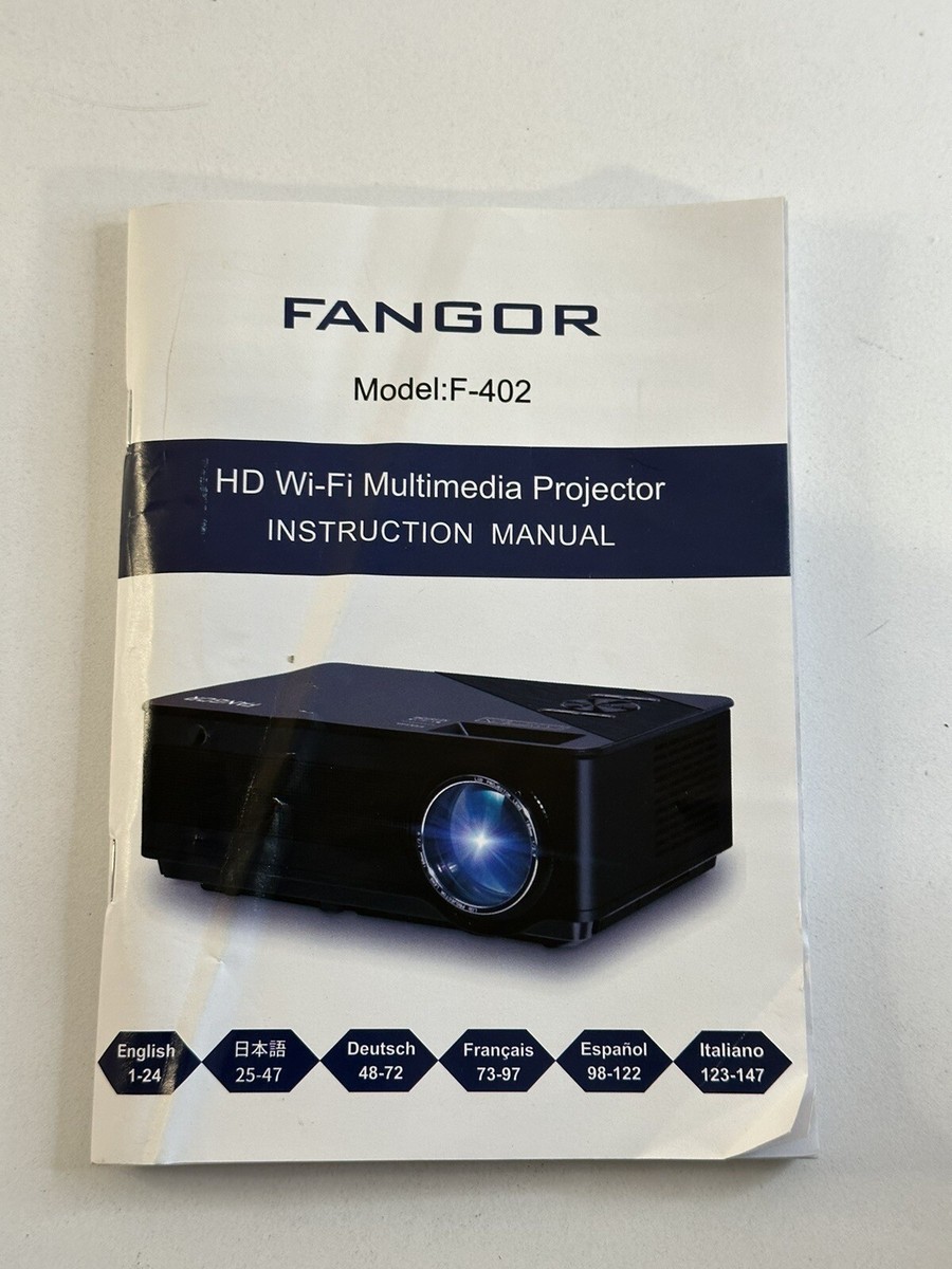 Fangor Multimedia Projector Model F-402 Wi-fi Bundle Open Fangor Multimedia Projector Model F-402 Wi-fi Bundle Open