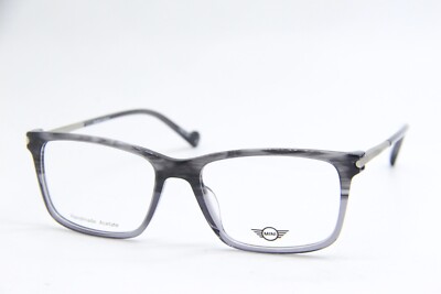 NEW MINI COOPER 741006 31/GRY GREY HORN AUTHENTIC FRAMES EYEGLASSES 55-17