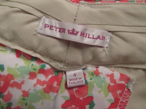 Bermuda da golf Peter Millar donna floreale - taglia 4 rosso verde bianco - Foto 6 di 8