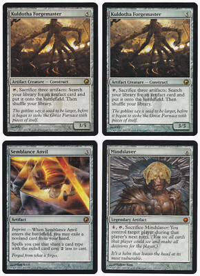 MTG Lot 2X Kuldotha Forgemaster 1X Semblance Anvil 1X Mindslaver