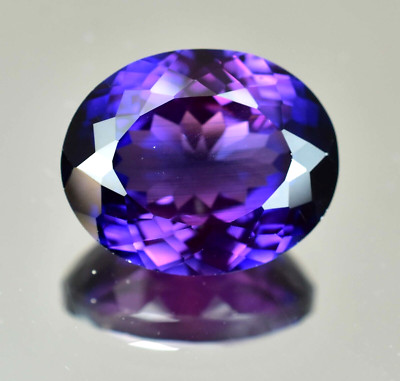 FLAWLESS Natural Purple-Blue Tanzanite 38.20 CT Oval IF Certified Loose Gemstone