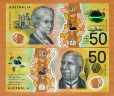 Australia, $50, 2018, Polymer, P-W65a, UNC New Series, Microprint Error