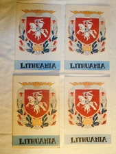 4 Rare Vintage Early '50's "LITHUANIA"  Massacre Photo aNTI sOVIET Post WW2 Book